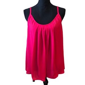 TORRID CROSSBACK CAMI TOP PINK PLUS SIZE 1 NEW WITH TAGS